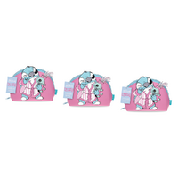 Disney Stitch Pamper Pink Cosmetic Bag Makeup Toiletry Bag Gift Pack of 3