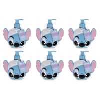 Disney Stitch Pamper Hand and Body Wash 500ml Novelty Pump Bottle Pack of 6
