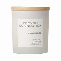 French Connection Pastel Range Candle Linen White 200g