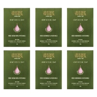 Hemp Worx Rose Geranium & Patchouli Soap 120g Pack of 6