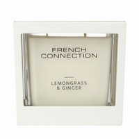 French Connection Wooden Range Candle Lemongrass Ginger 200g