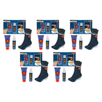Warner Bros DC Superman Body Care Sock Set Mad Beauty Wash and Socks Pack of 5