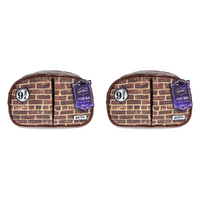 Warner Bros Harry Potter Cosmetic Bag Mad Beauty Platform 9 3/4 Wash Pack of 2
