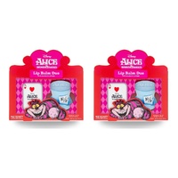 Disney Alice in Wonderland Lip Balm Duo Raspberry and Vanilla Bundle of 2