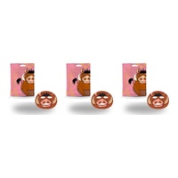 Disney The Lion King Pumbaa Cosmetic Sheet Mask 25mL Counter Display of 12 Bundle of 3