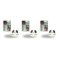 Disney The Nightmare Before Christmas Jack Skellington Sheet Face Mask Counter Display of 12 Bundle of 3