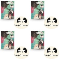 Disney The Nightmare Before Christmas Jack Skellington Sheet Face Mask Counter Display of 12 Bundle of 4