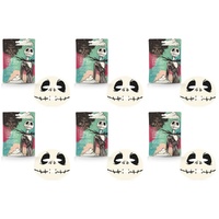 Disney The Nightmare Before Christmas Jack Skellington Sheet Face Mask Counter Display of 12 Bundle of 6