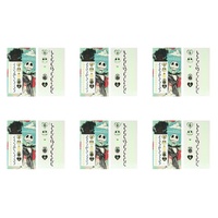 Disney The Nightmare Before Christmas Glow in the Dark Temporary Tattoos 2 Sheets Pack of 6
