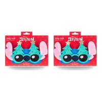 Disney Stitch at Christmas Plush Sleep Mask with Christmas Trees Pack of 2