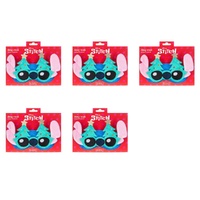 Disney Stitch at Christmas Plush Sleep Mask with Christmas Trees Pack of 5