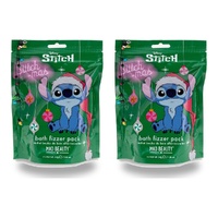 Disney Stitch Stitch-mas Bath Fizzer Pack 6 x 30g Bundle of 2