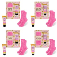 Warner Bros Gilmore Girls Sock Set with Foot Lotion 100mL Bundle of 4