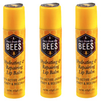 A Buzz From The Bees Lip Balm Jarrah Honey Beeswax 4.5g Pack of 3 AUS Made