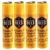 A Buzz From The Bees Lip Balm Jarrah Honey Beeswax Natural AU Made Pack of 4
