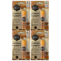 A Buzz From The Bees Jarrah Honey Lip Balm 4.5g Bundle Pack of 4 AU Made