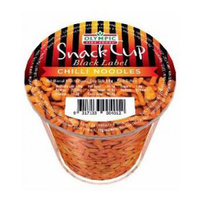 Olympic Fine Foods Chilli Noodles Snack Cup 80g Black Label Crunchy Spicy