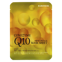 Baroness Coenzyme Q10 Face Mask Sheet 21g Anti-Aging & Hydrating Care