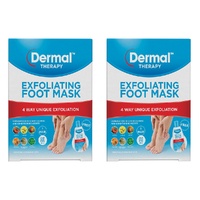Dermal Therapy Exfoliating Foot Mask Pack of 2