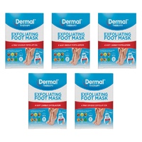 Dermal Therapy Exfoliating Foot Mask Pack of 5