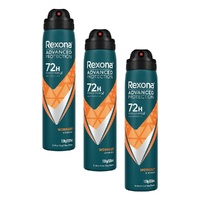Rexona Advanced Protection 72H Workout Antiperspirant 220mL Pack of 3