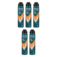 Rexona Advanced Protection 72H Workout Antiperspirant 220mL Pack of 5