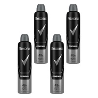 Rexona Men Antiperspirant Aerosol Original 250mL Pack of 4