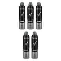 Rexona Men Antiperspirant Aerosol Original 250mL Pack of 5
