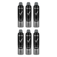 Rexona Men Antiperspirant Aerosol Original 250mL Pack of 6