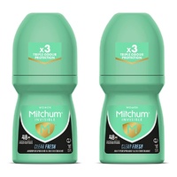 Mitchum Women Invisible Roll-On 48HR Clear Fresh 50mL Pack of 2