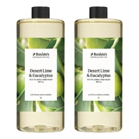 Bosisto's Desert Lime & Eucalyptus Hand Wash Refill 1L x 3 Bundle of 2