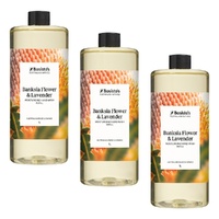 Bosisto's Banksia Flower & Lavender Hand Wash Refill 1L x 3 Bundle of 3