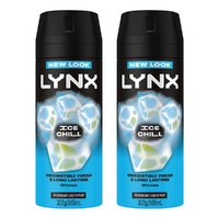 Lynx Deodorant Aerosol Ice Chill 165mL Pack of 2