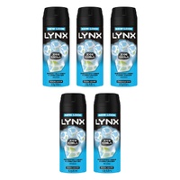 Lynx Deodorant Aerosol Ice Chill 165mL Pack of 5