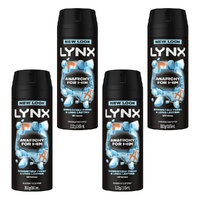 Lynx Deodorant Aerosol Anarchy 165mL Pack of 4