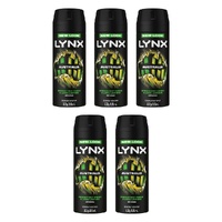 Lynx Deodorant Aerosol Australia 165mL Pack of 5