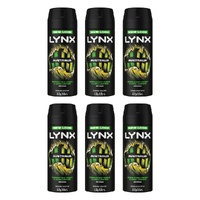 Lynx Deodorant Aerosol Australia 165mL Pack of 6