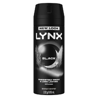 Lynx Deodorant Aerosol Black 165mL