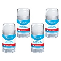 Dermal Therapy Crystal Deodorant Roll On 120g Pack of 4