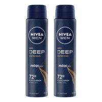 Nivea Men Deep Espresso 72H Anti-Perspirant 250mL x 6 Bundle of 2