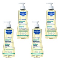 Mustela Stelatopia Cleansing Oil for Eczema-Prone Skin 500mL Pack of 4