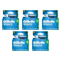 Gillette Mach3 Turbo Replacement Cartridges 4 Pack Bundle of 5
