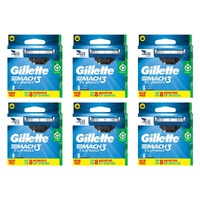 Gillette Mach3 Turbo Replacement Cartridges 8 Pack Bundle of 6
