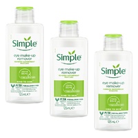 Simple Kind To Skin Eye Make-Up Remover 125mL Pack of 3
