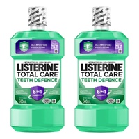 Listerine Total Care Teeth Defence Mouthwash 500mL Pack of 2