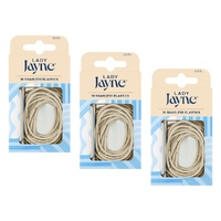 Lady Jayne Blonde Snagless Elastics 18 Pack Bundle of 3