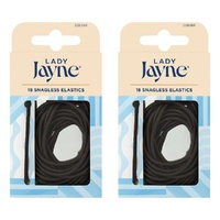 Lady Jayne Brown Snagless Elastics Pack of 2