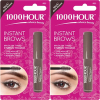 1000 Hour Instant Brows Eyebrow Mascara Black/Dark Brown 2x 14g Value Pack