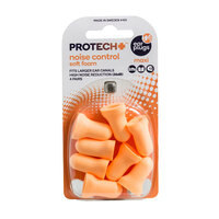 Protech Ear Plugs Noise Control Outdoor Travel Soft Foam Maxi 4 Pairs