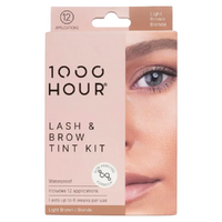1000 Hour Eyelash and Brow Non Peroxide Dye Kit Natural Light Brown 1 Pack